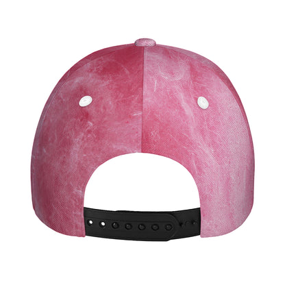 Pink Cotton Candy Print Baseball Cap
