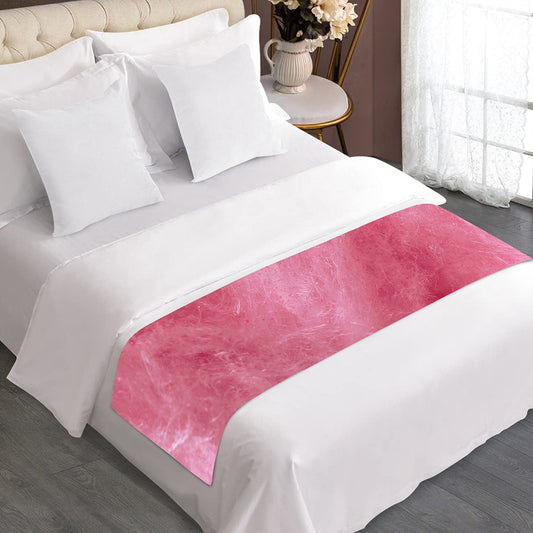 Pink Cotton Candy Print Bed Runner