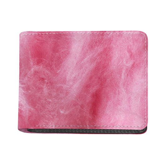 Pink Cotton Candy Print Bifold Wallet
