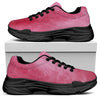 Pink Cotton Candy Print Black Chunky Shoes