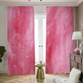 Pink Cotton Candy Print Dimout Pencil Pleat Curtains