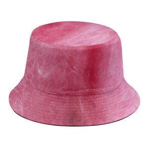 Pink Cotton Candy Print Bucket Hat