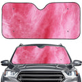 Pink Cotton Candy Print Car Windshield Sun Shade