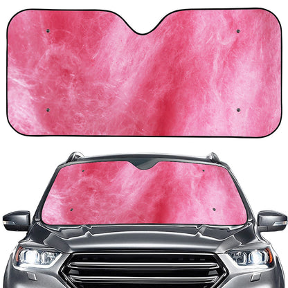 Pink Cotton Candy Print Car Windshield Sun Shade
