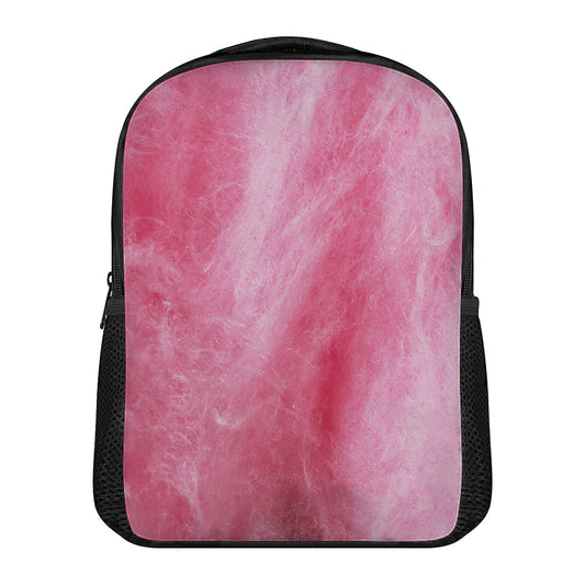 Pink Cotton Candy Print Casual Backpack
