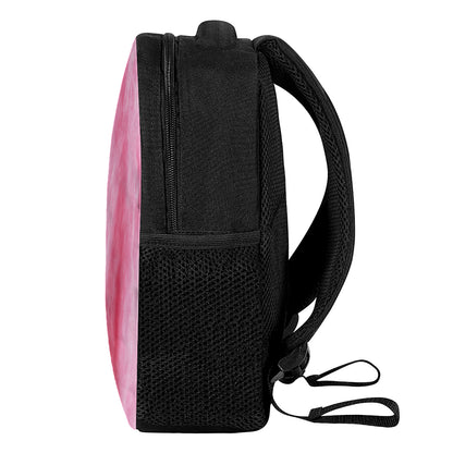 Pink Cotton Candy Print Casual Backpack