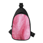 Pink Cotton Candy Print Chest Bag