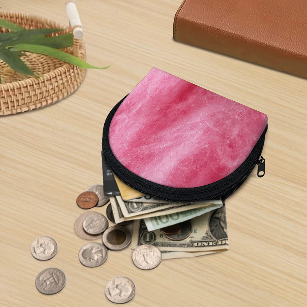 Pink Cotton Candy Print Coin Purse