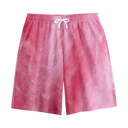 Pink Cotton Candy Print Cotton Shorts