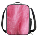 Pink Cotton Candy Print Crossbody Lunch Bag