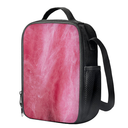 Pink Cotton Candy Print Crossbody Lunch Bag