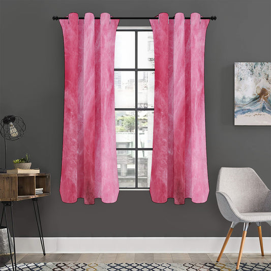 Pink Cotton Candy Print Curtain