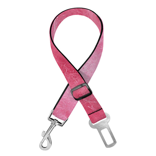 Pink Cotton Candy Print Dog Seat Belt