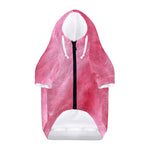 Pink Cotton Candy Print Dog Zip Up Hoodie