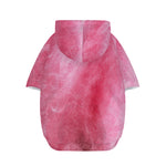 Pink Cotton Candy Print Dog Zip Up Hoodie