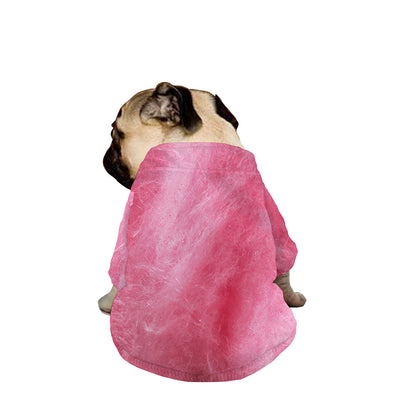 Pink Cotton Candy Print Dog Zip Up Jacket