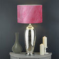 Pink Cotton Candy Print Drum Lamp Shade