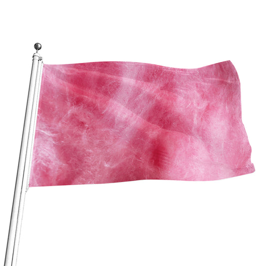 Pink Cotton Candy Print Flag
