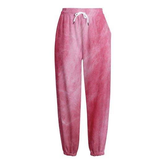 Pink Cotton Candy Print Fleece Lined Knit Pants