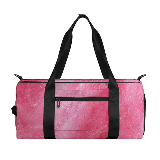 Pink Cotton Candy Print Gym Bag