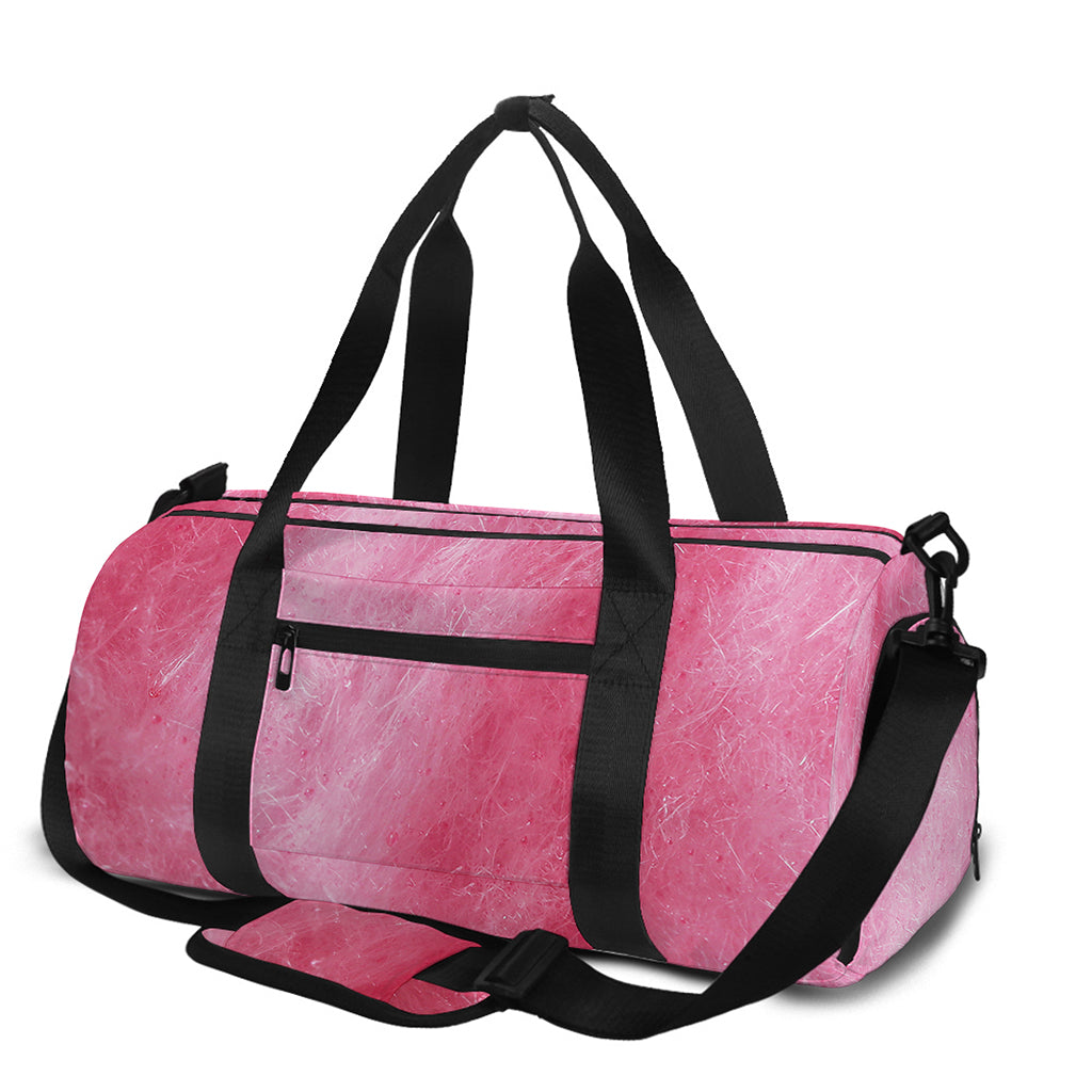 Pink Cotton Candy Print Gym Bag