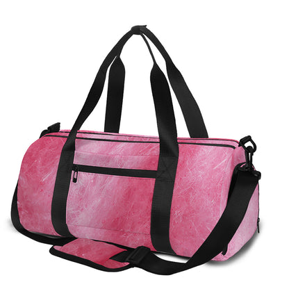 Pink Cotton Candy Print Gym Bag