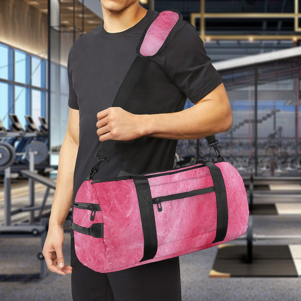 Pink Cotton Candy Print Gym Bag