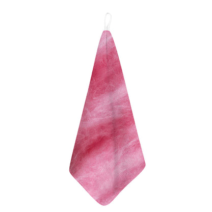 Pink Cotton Candy Print Hand Towel