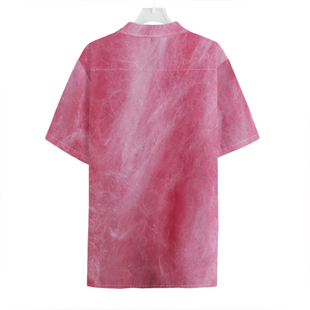 Pink Cotton Candy Print Hawaiian Shirt