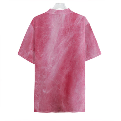 Pink Cotton Candy Print Hawaiian Shirt
