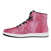 Pink Cotton Candy Print High Top Leather Sneakers