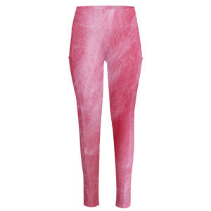 Pink Cotton Candy Print High-Waisted Pocket Leggings