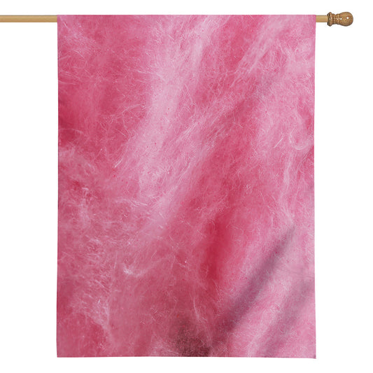 Pink Cotton Candy Print House Flag