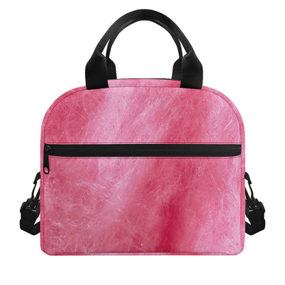Pink Cotton Candy Print Insulated Lunch Bag