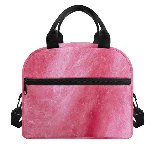 Pink Cotton Candy Print Insulated Lunch Bag