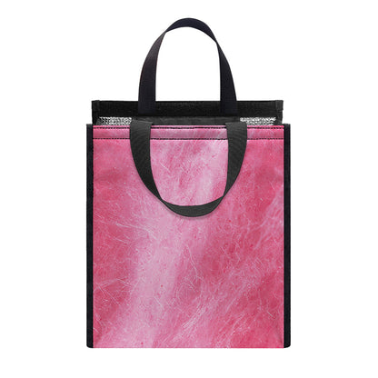 Pink Cotton Candy Print Insulated Lunch Tote