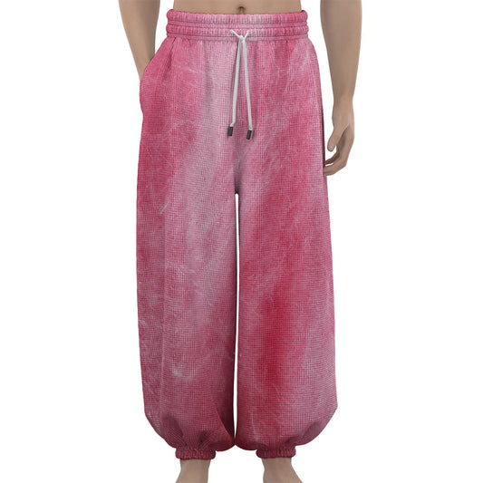 Pink Cotton Candy Print Lantern Pants