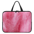 Pink Cotton Candy Print Laptop Sleeve With Handle