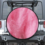 Pink Cotton Candy Print Leather Spare Tire Cover