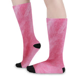 Pink Cotton Candy Print Long Socks