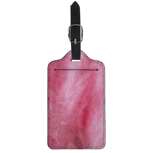 Pink Cotton Candy Print Luggage Tag