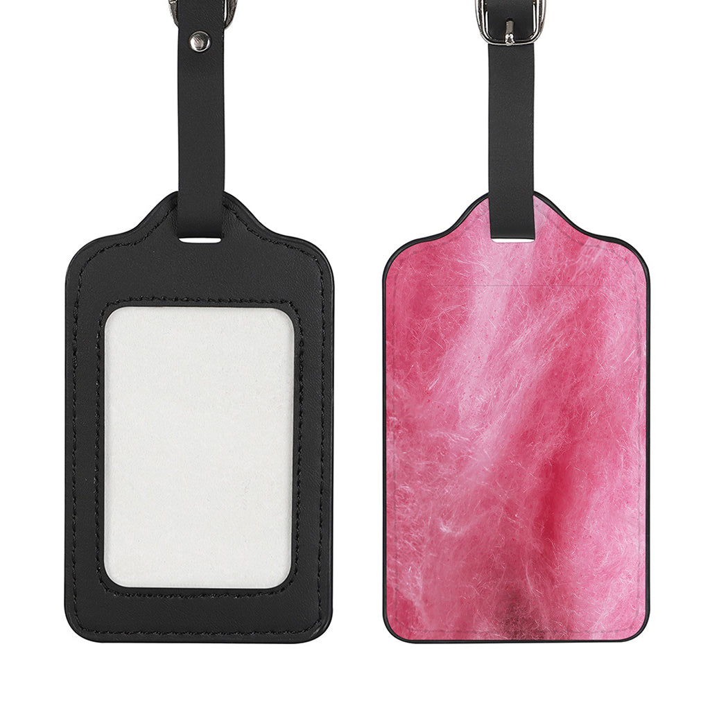 Pink Cotton Candy Print Luggage Tag