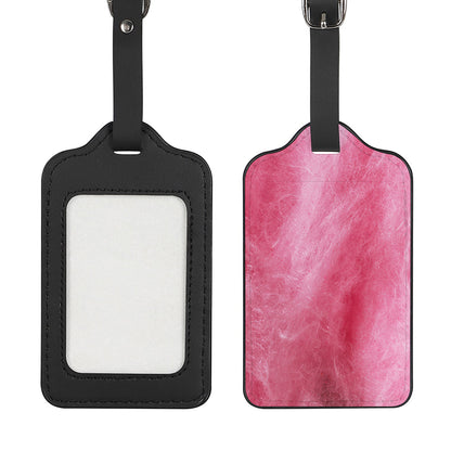 Pink Cotton Candy Print Luggage Tag