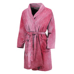 Pink Cotton Candy Print Men's Bathrobe