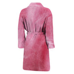 Pink Cotton Candy Print Men's Bathrobe