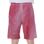 Pink Cotton Candy Print Men's Beach Shorts