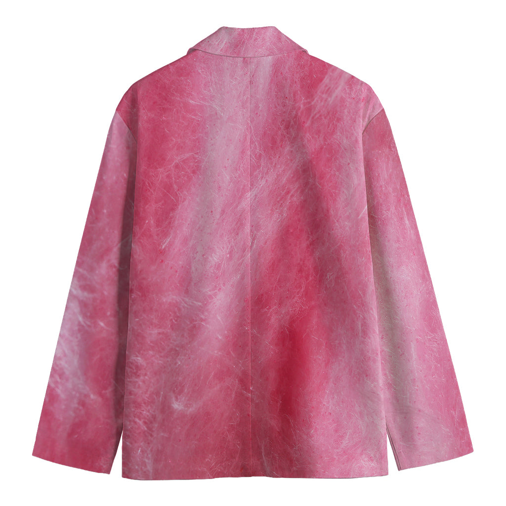 Pink Cotton Candy Print Men's Blazer