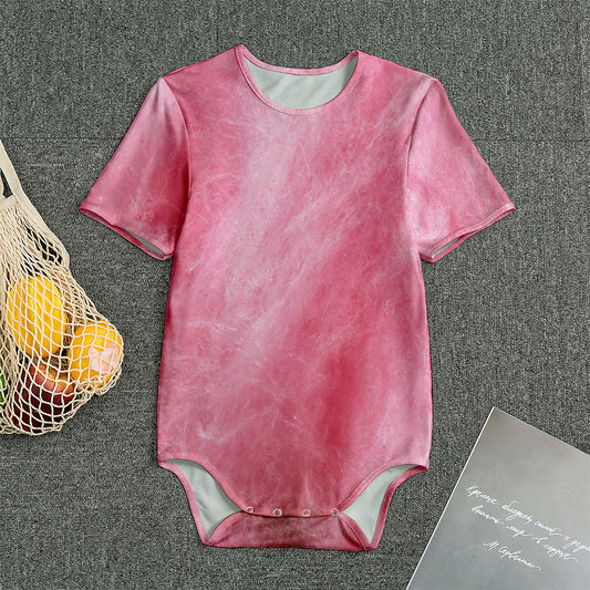 Pink Cotton Candy Print Men's Bodysuit