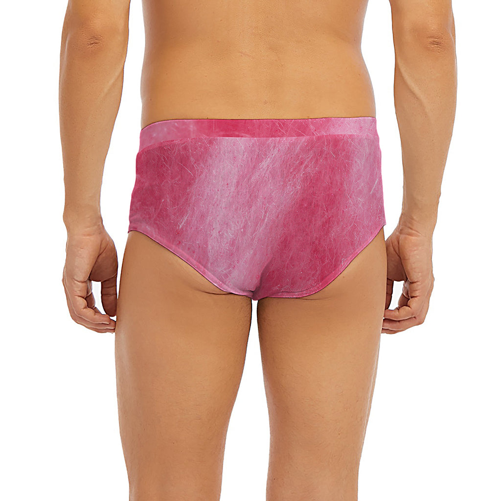 Pink Cotton Candy Print Men's Briefs