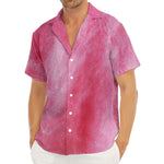 Pink Cotton Candy Print Men's Deep V-Neck Shirt